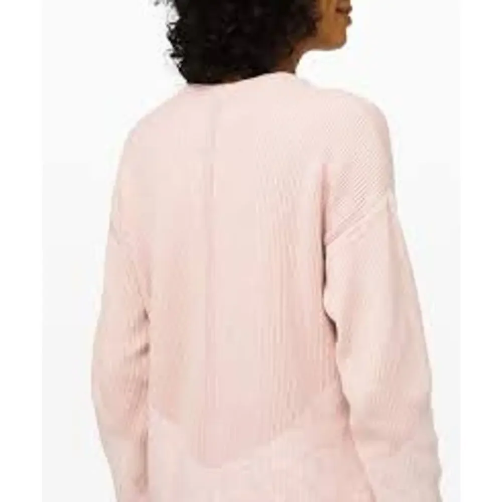 Lululemon Restful Intention Sweater in Pink Bliss/Heathered‎ Pink Size Large